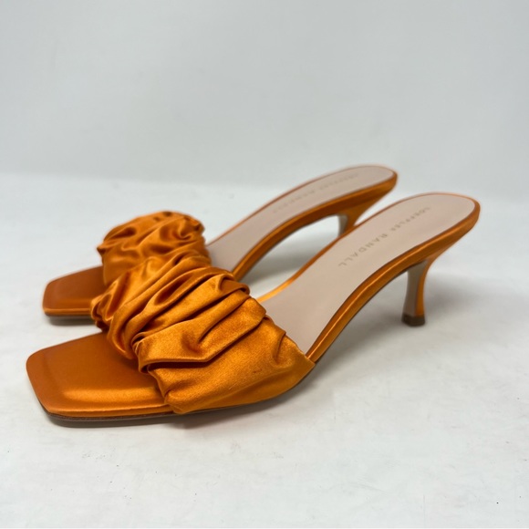 Loeffler Randall Bianca Marigold Satin Sandal With Heel Size 8.5 - Picture 5 of 8